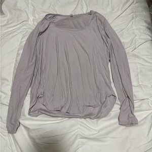 Beyond Yoga Women's Long Sleeve Top in Light Purple L Large